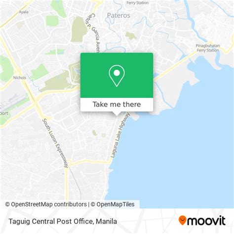 Taguig Central Post Office Map .